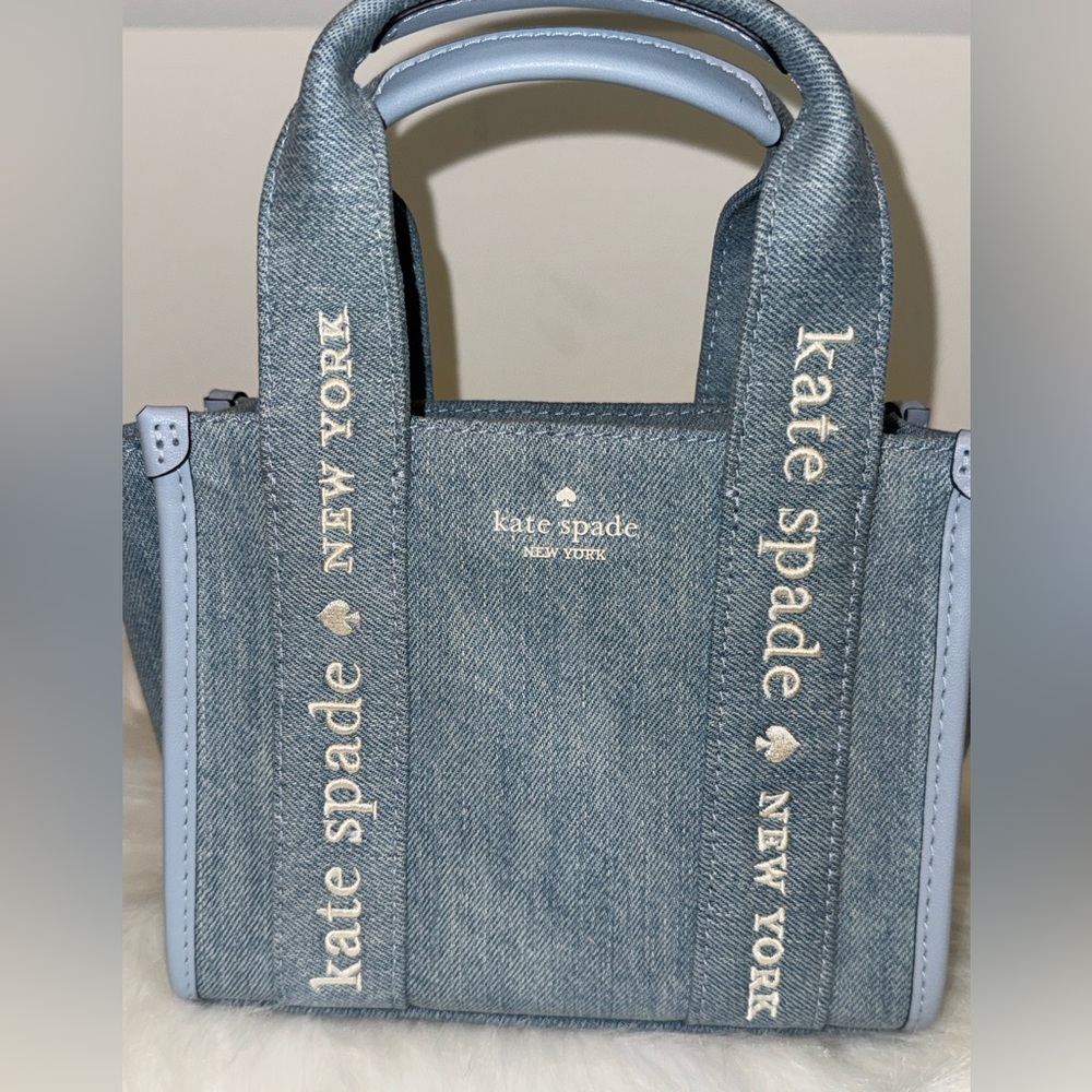 Kate Spade Denim Blue Mini Tote